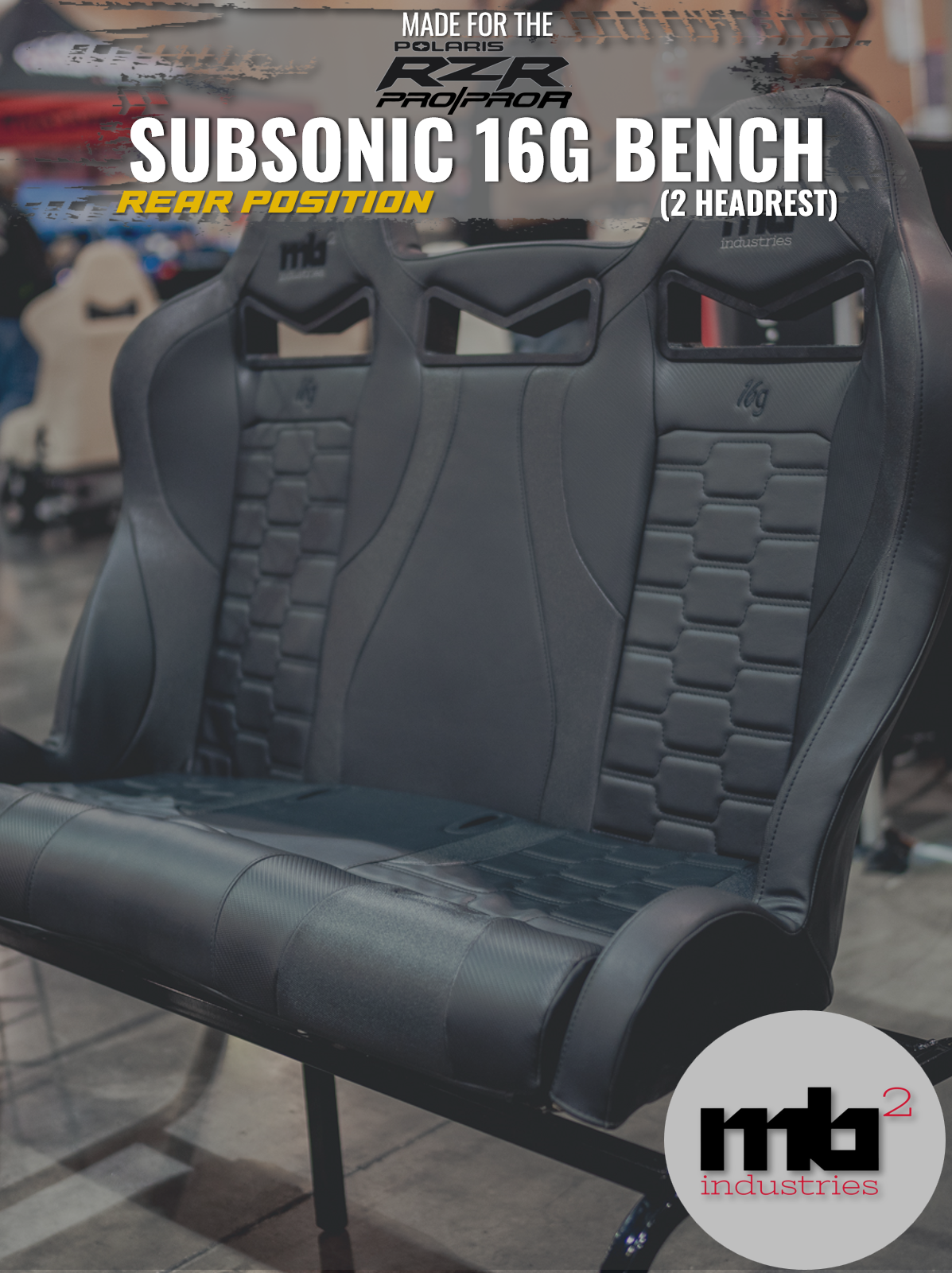 POLARIS RZR PRO R4 16G-(2)HEADREST BENCH